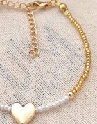 Atelier Miu Регулируема гривна със синтетични перли