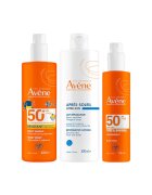 Avene Комплект Avène - слънцезащитен спрей SPF 50+ 400 мл + 100% невидим слънцезащитен спрей SPF 50 200 мл + Лосион за след слънце - 400 мл