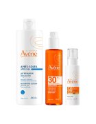 Avene Комплект сатенено слънцезащитно масло SPF 30 200 мл + Антиейдж флуид SPF 50+ - 40 мл + Лосион за след слънце - 400 мл