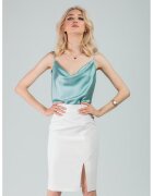 AVENUE No29 Топ със сатиниран ефект