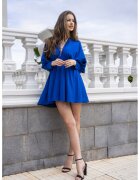awama Дамска рокля вискоза - A640 - Синя -