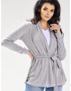 awama Дамски пуловер polyester Grey
