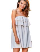 awama Rochie mini dama Guinerad A299 бежов - Бежов