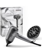 BaByliss Сешоар Titanium Shine - Високоскоростен дигитален мотор 1600W - Йонна технология против накъсване - 3 степени на температура - 3 скорости - Функция ...