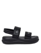 Baldinini Сандали от еко кожа с велкро и перфорации