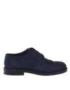 Baldinini Велурени обувки Brogue Индигово синьо