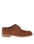 Baldinini Велурени обувки Brogue Карамел