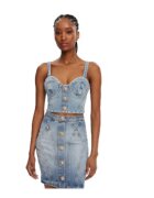 Balmain Дамски топ DF1AA345DE53 - Памук/Еластан