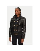 Balmain Дамско яке DF0TH275LC62 - Естествена кожа - Черно