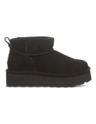 BEARPAW Дамски боти 14046 Естествена кожа Бежов Черен