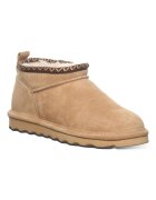 BEARPAW Велурени боти без закопчаване Камел
