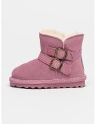 BEARPAW Велурени боти Katya с лесно обуване - Фанданго розово