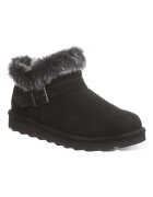 BEARPAW Велурени боти с еко пух Черен