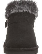 BEARPAW Велурени боти с еко пух Черен