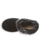 BEARPAW Велурени боти с еко пух Черен