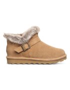 BEARPAW Велурени боти с еко пух Камел