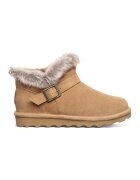 BEARPAW Велурени боти с еко пух - Камел