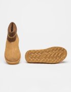 BEARPAW Велурени боти с лесно обуване Светлокафяв/Карамел
