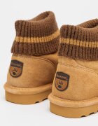 BEARPAW Велурени боти с лесно обуване Светлокафяв/Карамел