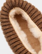 BEARPAW Велурени боти с лесно обуване Светлокафяв/Карамел