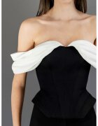 Benedetto Atelier Bendetto Atelier - Топ с голо рамо и дизайн на корсет