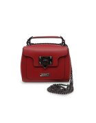 BESSO Anima Forte Leather Handbag - Тъмночервен - 14.5x18x11 cm