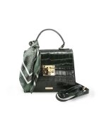 BESSO Serenata di Seta Leather Handbag With Mockcroc Design - - 20x24x10 см