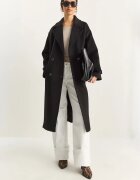 Bianco Lucci Дълго oversize палто Черен