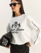 Bianco Lucci Дамски суичър натурален цвят слонова кост