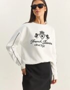 Bianco Lucci Дамски суичър натурален цвят слонова кост