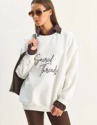 Bianco Lucci Дамски суичър натурален цвят слонова кост