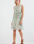 Big Dart Дамска мини рокля HiCCUP кръгло деколте полиестер многоцветна