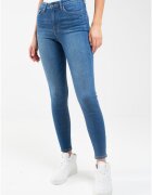 Big Star Дамски дънки Mariella High Waist 458 - тъмносин - втален - 98% памук - еластан