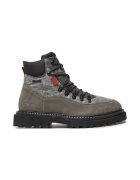 BIG STAR SHOES Мъжки боти - 71189 - Естествена кожа - Сиви