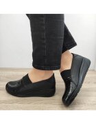 BIO FLEX Ежедневни дамски обувки 155-1 Черни + Кроко