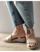 BIO FLEX Ежедневни дамски сандали 28-555 Бежови - Бежови