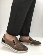 BIO FLEX Мъжки обувки 411 Перфорирани - Taupe -