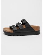 Birkenstock Чехли с равна платформа - Черен/Избеляло черно