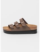 Birkenstock Равни чехли Florida III с равна платформа - Кафяв/Сиво-кафяв