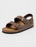 Birkenstock Сандали Milano от еко кожа с токи Кафяв/Бронз