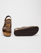 Birkenstock Сандали Milano от еко кожа с токи Кафяв/Бронз