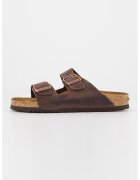 Birkenstock Унисекс кожени чехли Arizona с токи - Тъмнокафяв