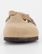 Birkenstock Унисекс кожено сабо Boston Светъл камел
