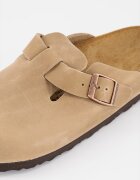 Birkenstock Унисекс кожено сабо Boston Светъл камел
