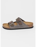 Birkenstock Велурени чехли с регулираща се тока