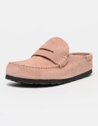 Birkenstock Велурени мокасини Naples Бледо розово
