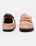 Birkenstock Велурени мокасини Naples Бледо розово