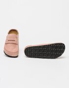 Birkenstock Велурени мокасини Naples Бледо розово