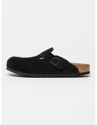 Birkenstock Велурено сабо с тока