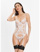Bluebella Секси боди - Полиестер - 300938010 - Бял